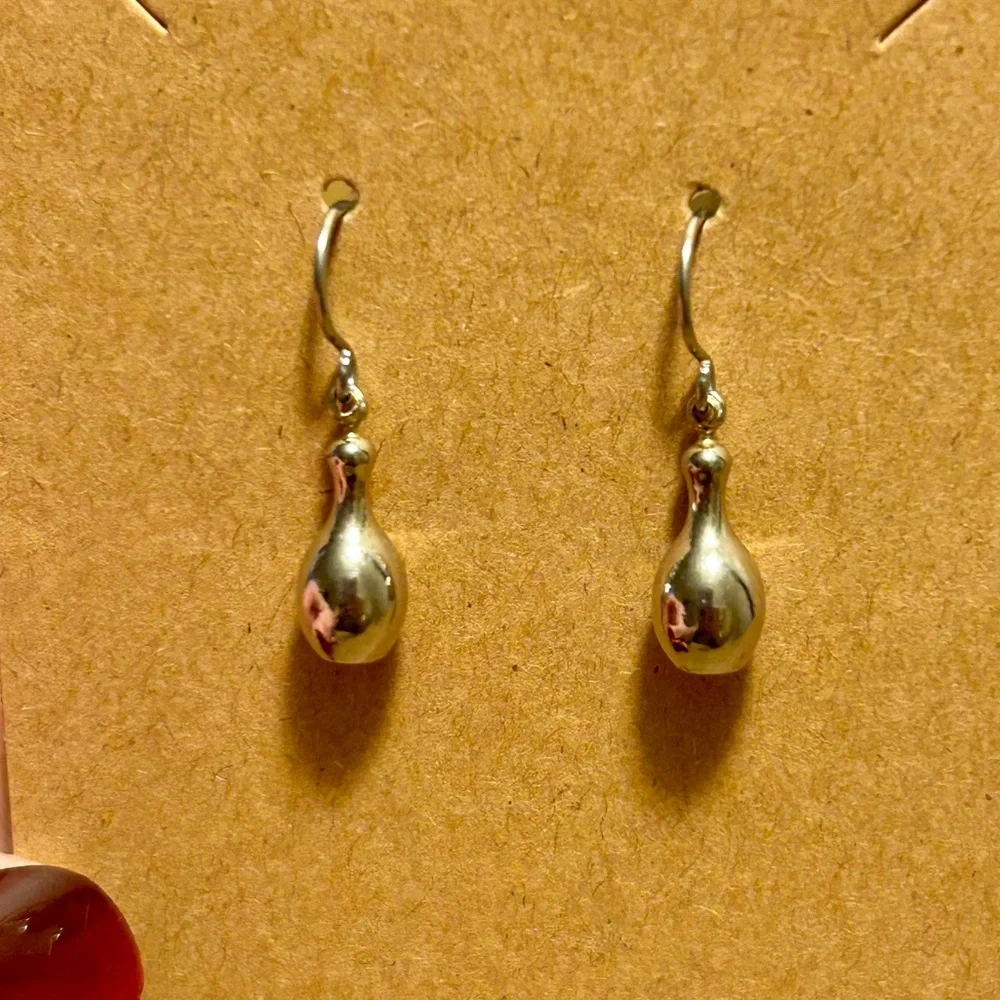 Dainty Silver Drop Earrings